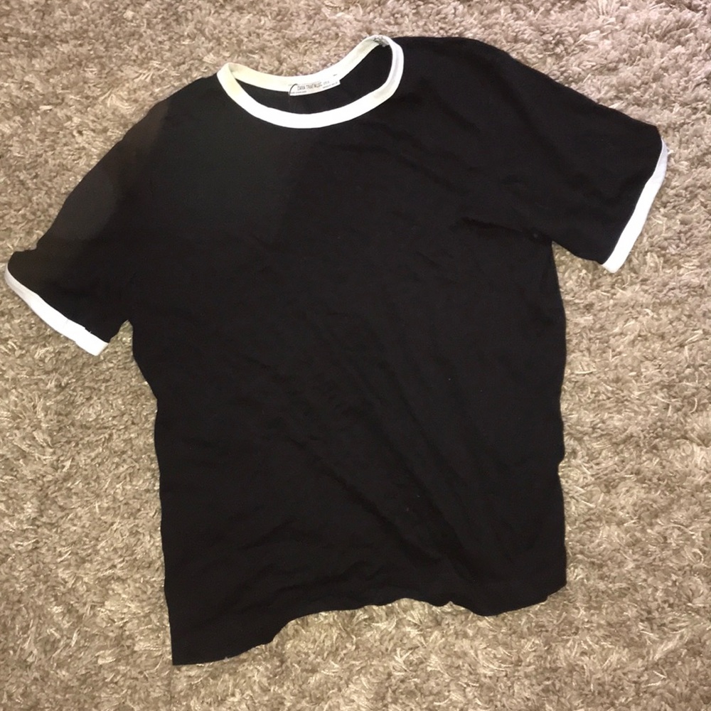 plain black tee